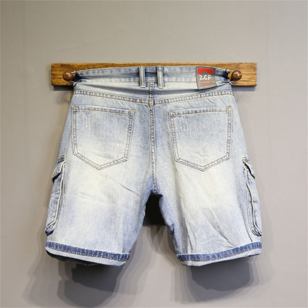 Fashion Brand Men Jeans Shorts - Streetwear Brand Denim ulasan dan harga