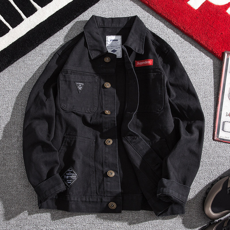 Denim jacket 2021 autumn winte - Streetwear Brand Denim ulasan dan harga