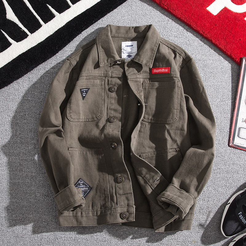 Denim jacket 2021 autumn winte - Streetwear Brand Denim ulasan dan harga
