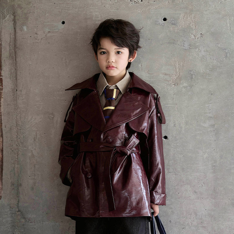 Boys Girls Wine Red Black Moto - Streetwear Brand Red Logo ulasan dan harga