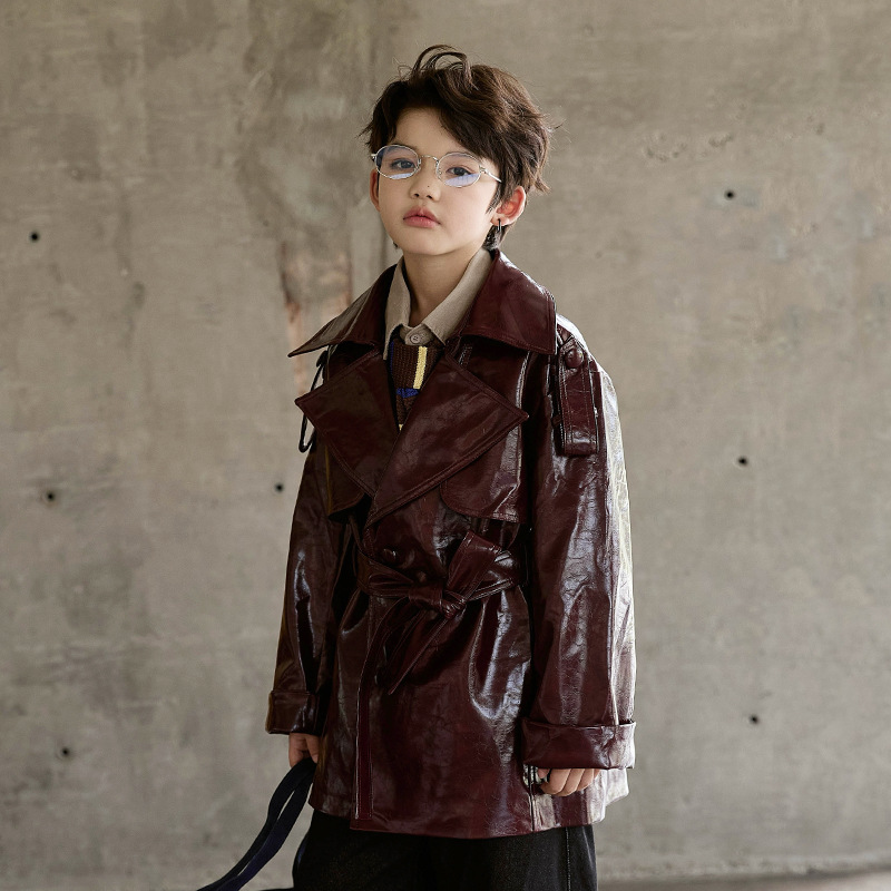 Boys Girls Wine Red Black Moto - Streetwear Brand Red Logo ulasan dan harga